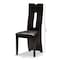 Baxton Studio Alani Modern Dark Brown Faux Leather Upholstered Dining Chair, PK2 142-8036 - alternate 5